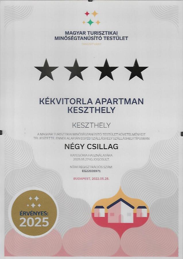 Kekvitorla Apartman 凯斯特海伊 外观 照片